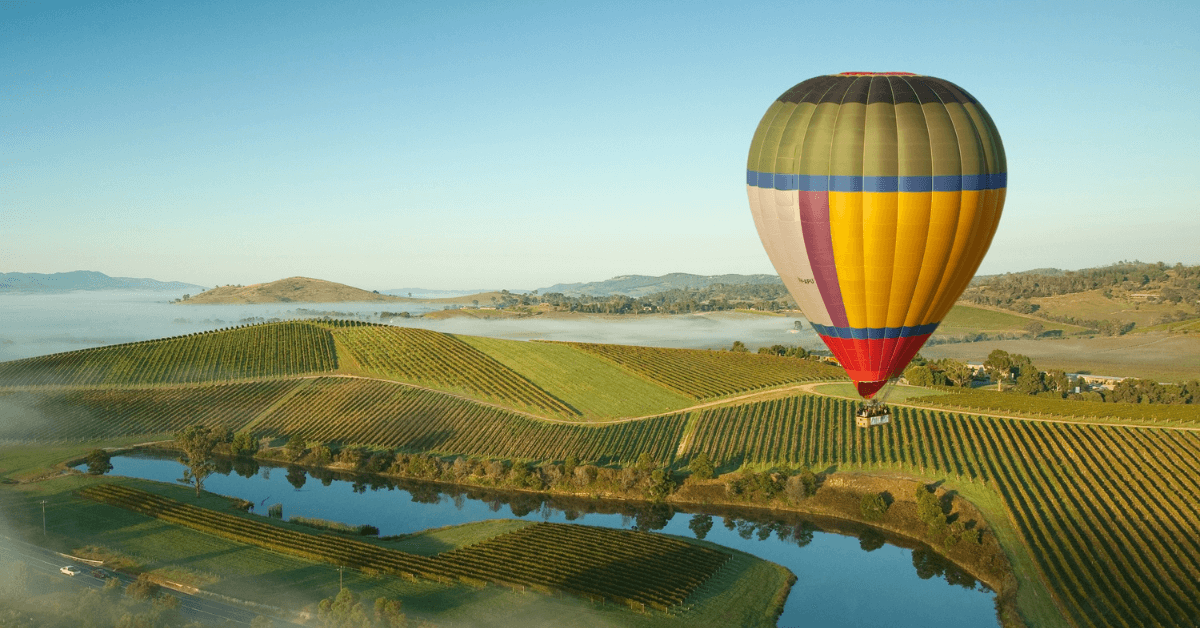 hot air balloon yarra valley