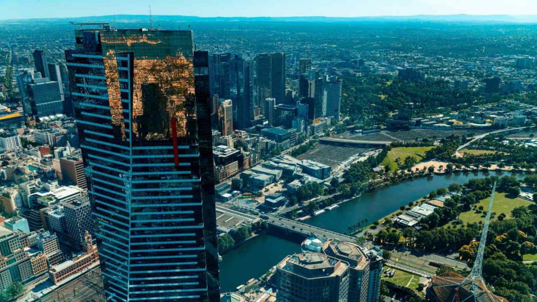 aerial view of Melbourne Skydeck