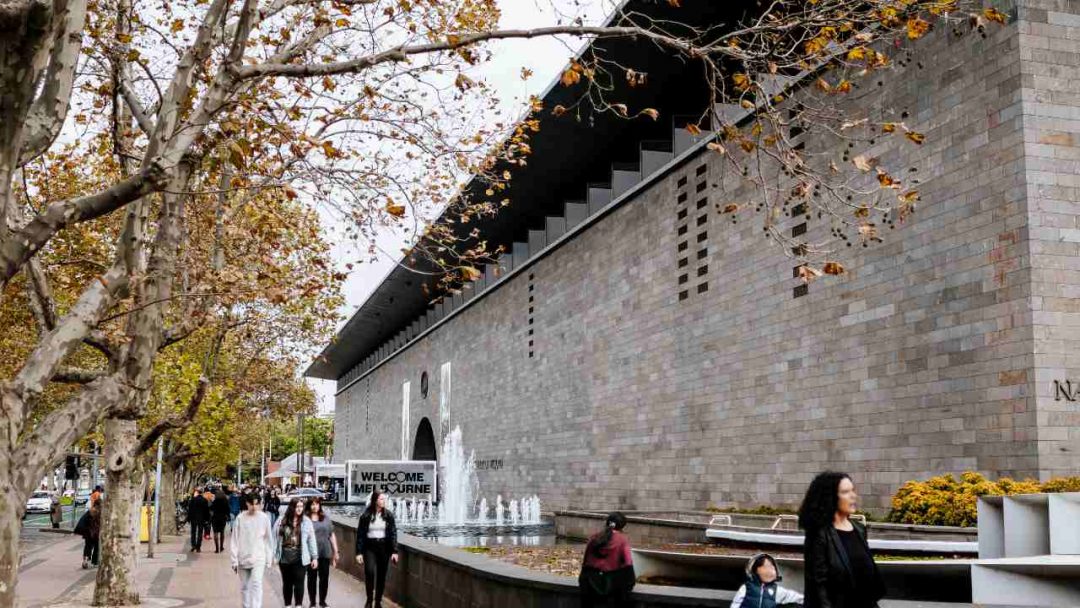 NGV Fed Square Exterior during Autumn