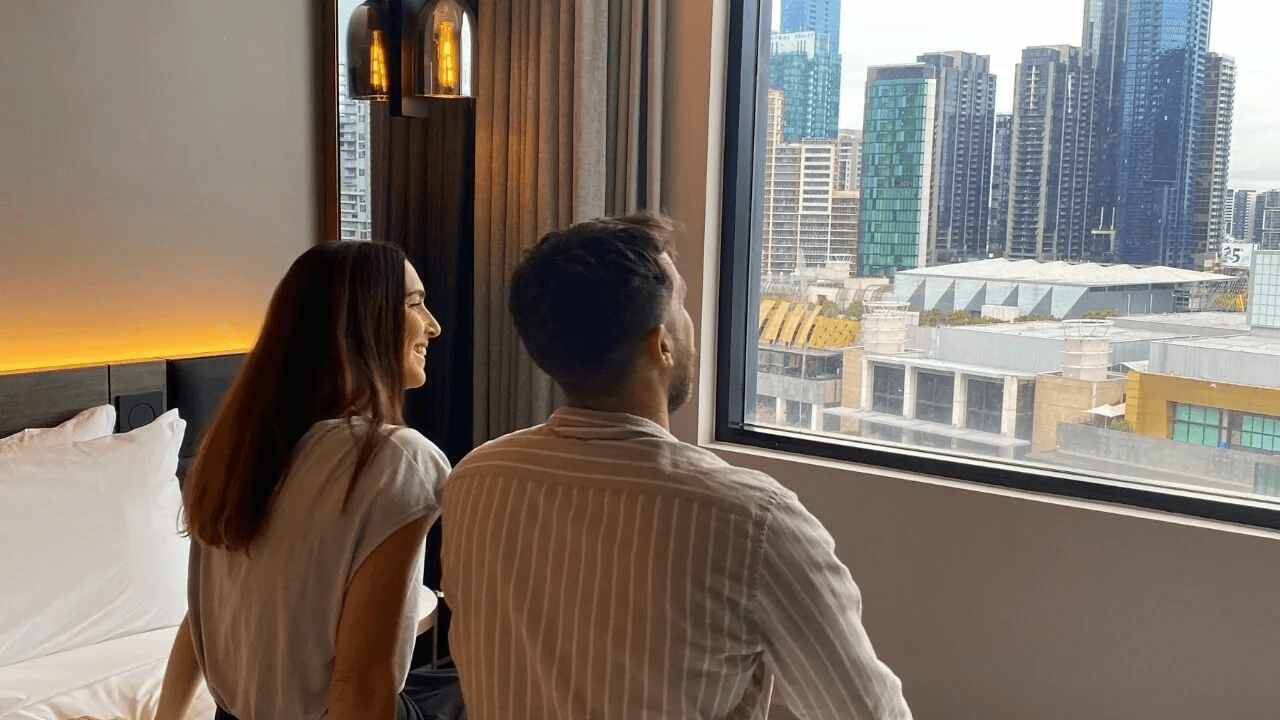 City views from Crowne Plaza Melbourne